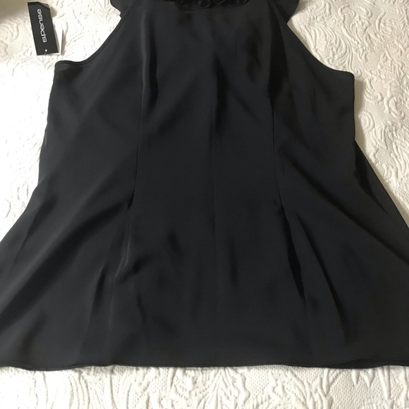 Spense women’s black ruffle blouse - Picture 5 of 7